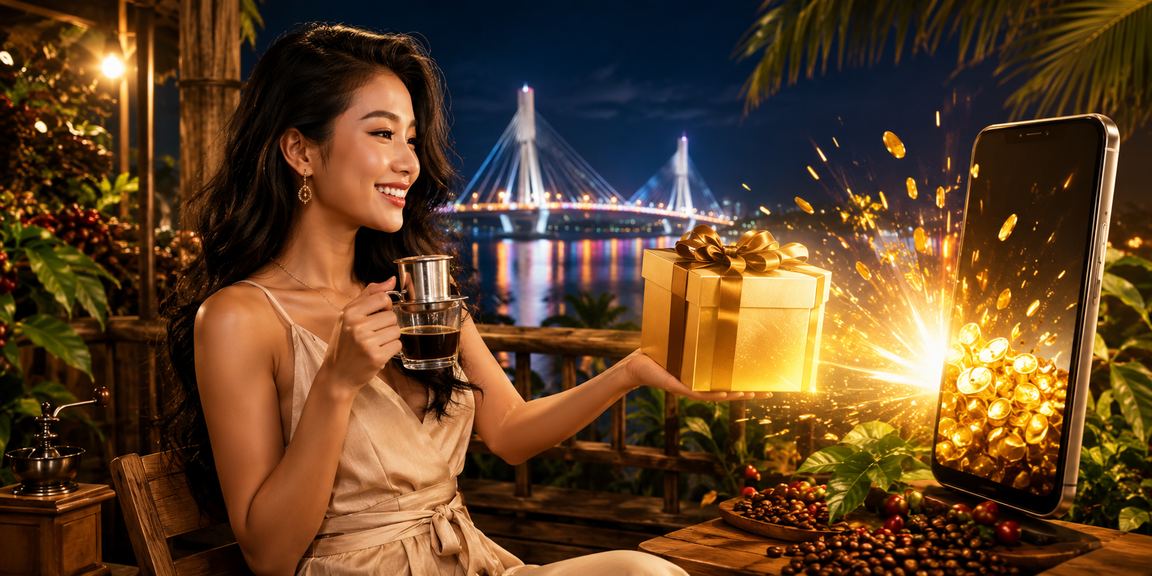 Người dùng Cần Thơ trải nghiệm casino trực tuyến qua điện thoại bên ly cà phê buổi sáng