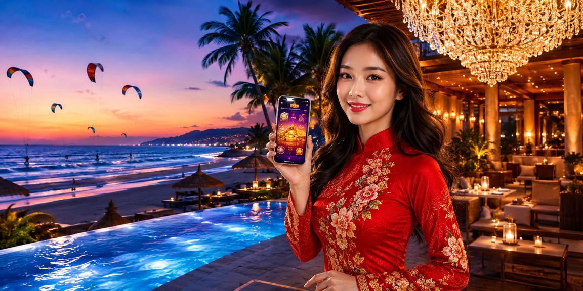 Người dùng trải nghiệm chơi casino online trên phố Mũi Né với giao diện tối ưu cho di động